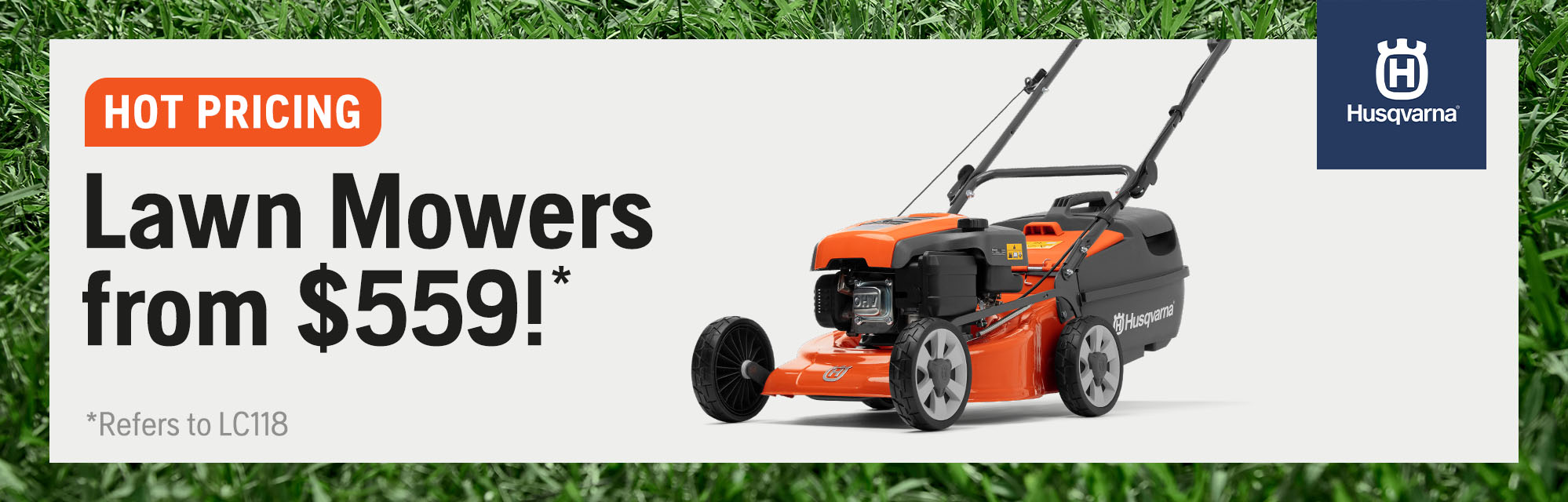 Lawn Mowers from $559